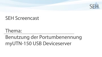myUTN-150 Dongleserver - Portumbenennungsfunktion