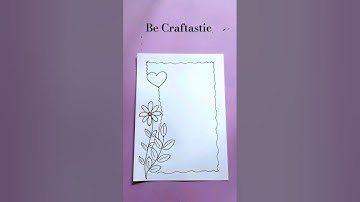 Easy frontpage border design ideas for project #art #borderdesign #shorts #youtubeshorts