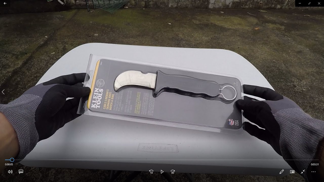 Klein Tools Skinning Knife - Notch & Ring [TAGALOG] - YouTube
