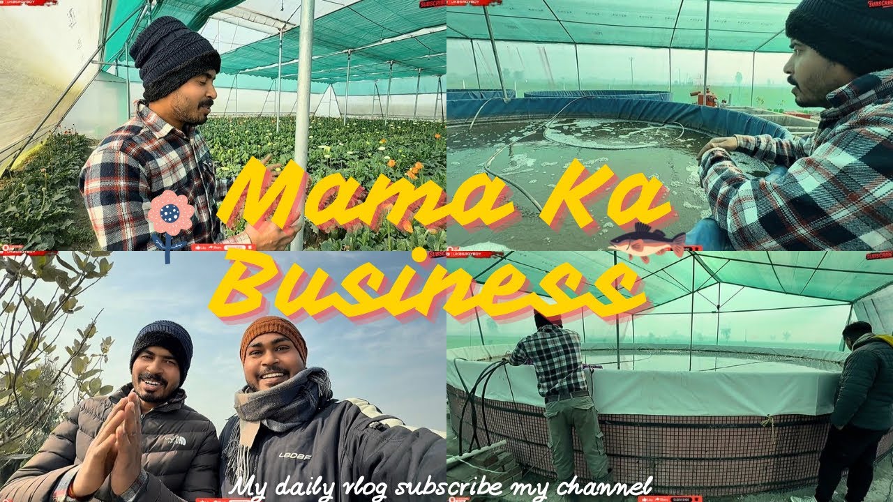 Flower Farming & Fish Business 🌸🐟 | Mama Se Milne Gaye | Aaj Ka Khaas Village Vlog