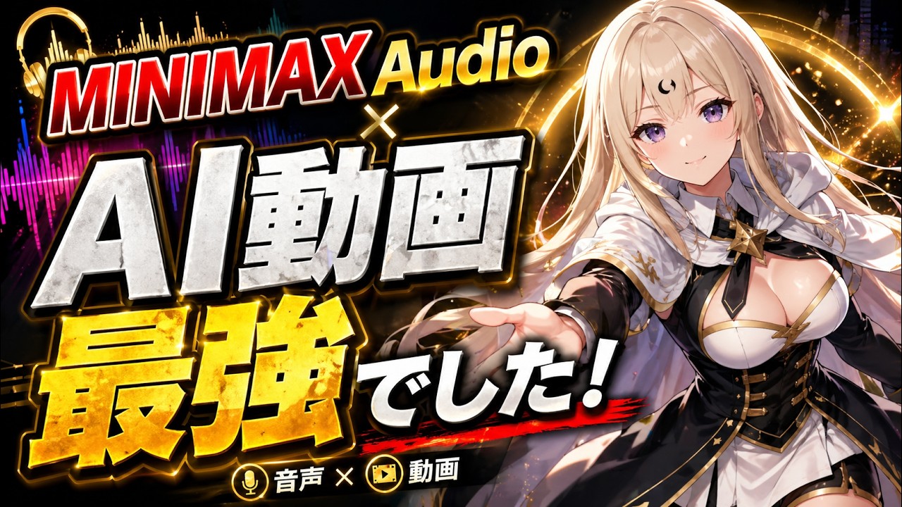 MiniMax Audio × AI動画 最強でした【MINIMAX】
