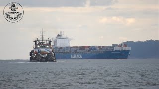 SHIPS ROLLING INBOUND & OUTBOUND AT SANTOS PORT #169