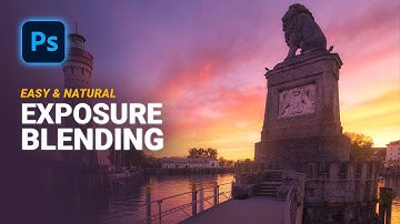 How to use Photoshops BEST TOOL for QUICK & NATURAL Exposure Blending