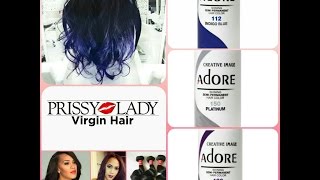 You will need: Adore Semi permanent hair dye Platinum (150) Rich Eg...