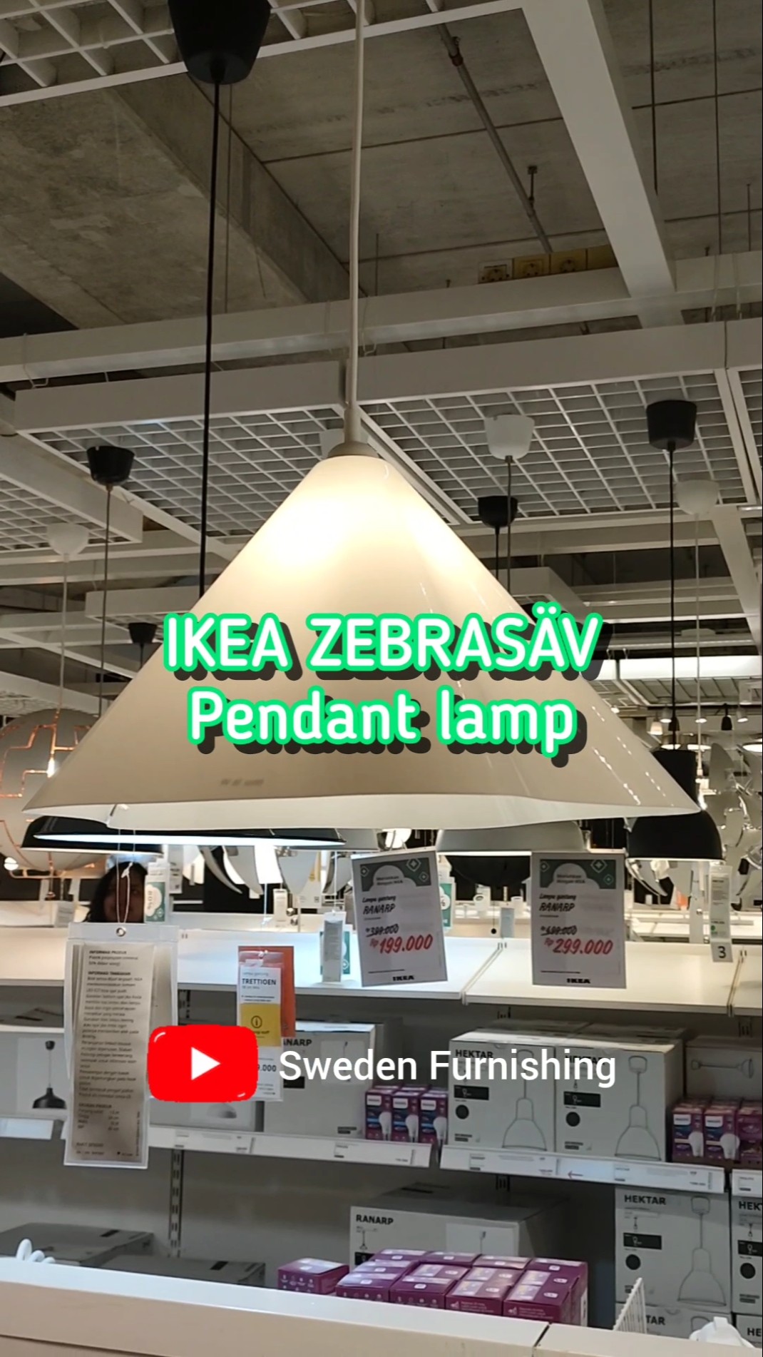 Ikea Zebrasav new pendant lamp 2025 - YouTube