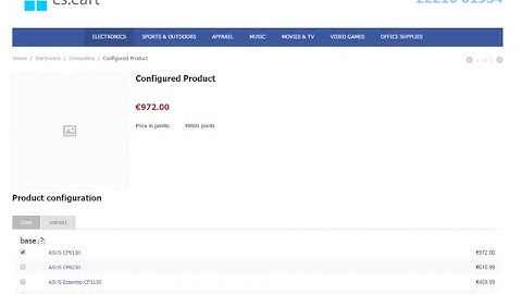 CS-Cart Product Configurator v43x