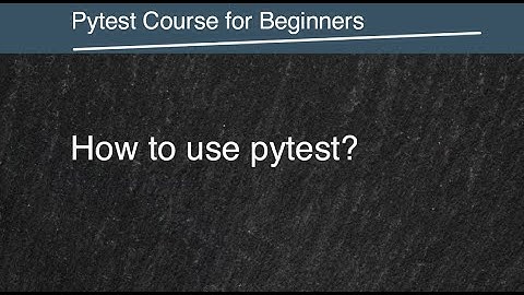 Testing in Python - How to use pytest - ENG - Lesson 2