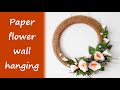 Làm vòng hoa trang trí | Paper flower wall hanging | Góc nhỏ Handmade