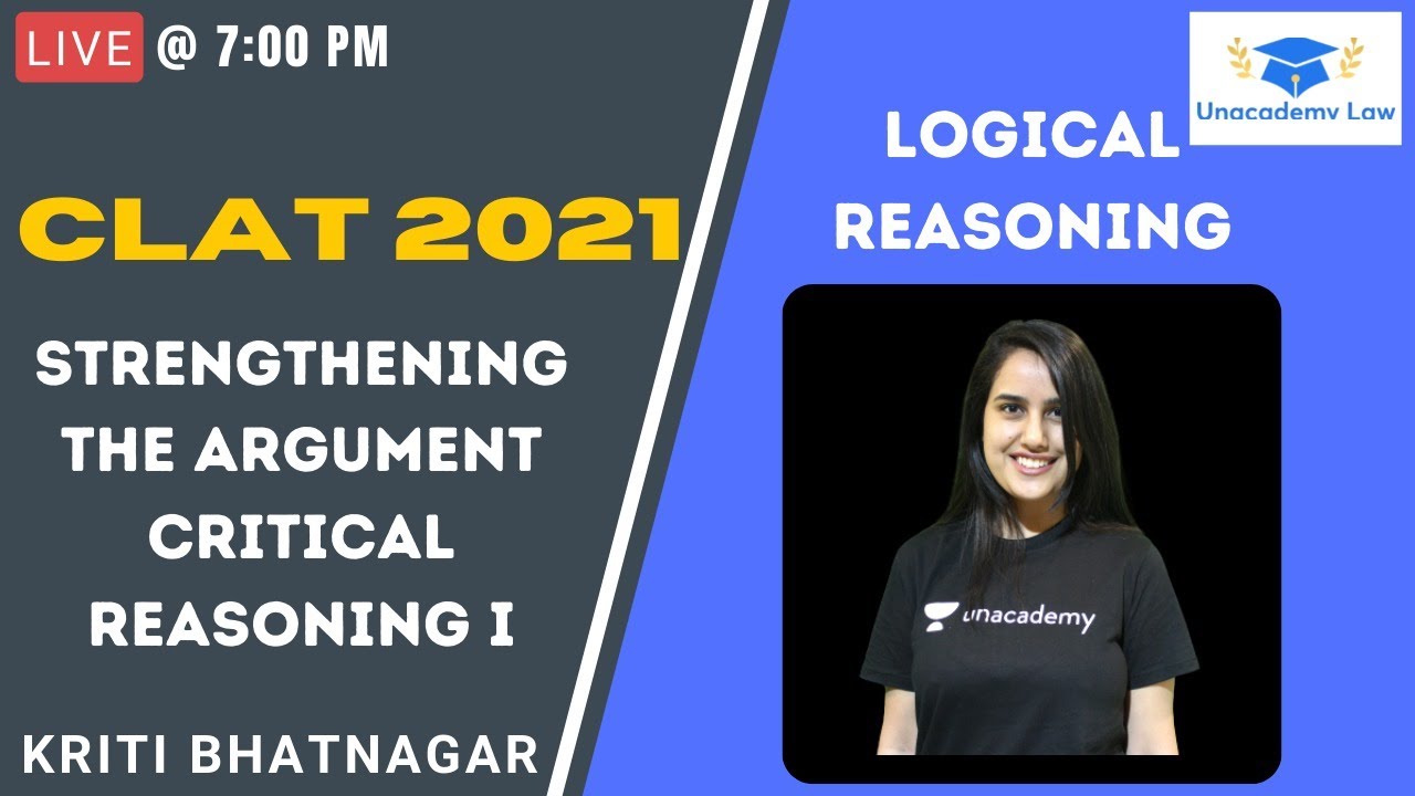 Strengthening the argument - Critical Reasoning I l Logical Reasoning l ...