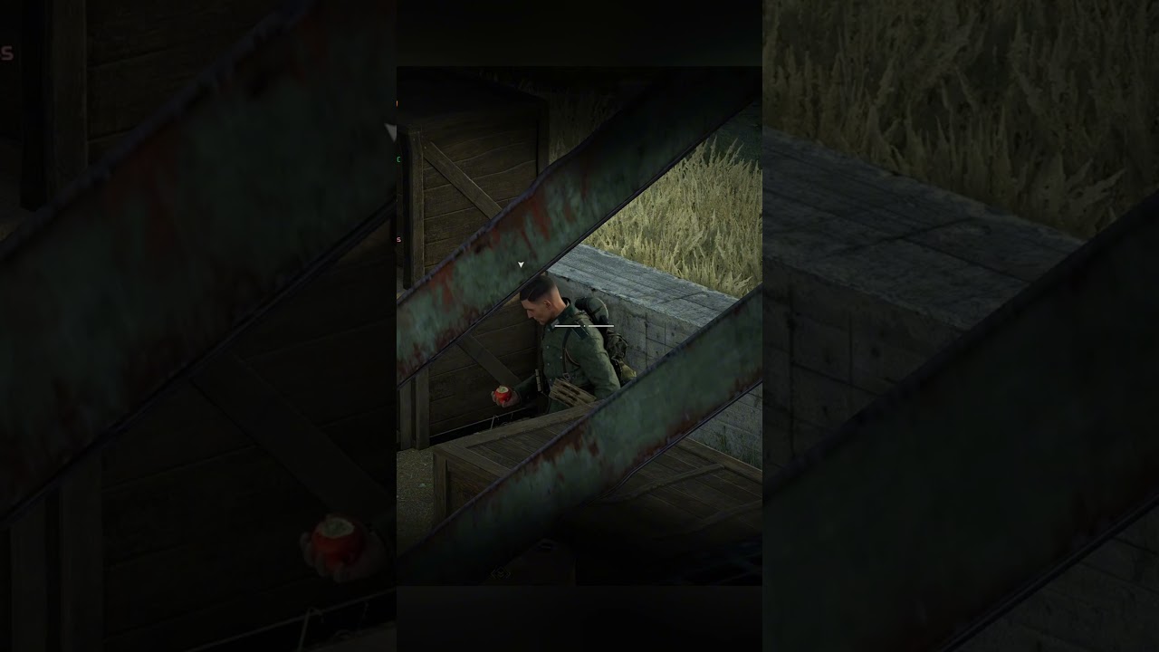 Кушает перед смертью в Sniper Elite: Resistance 