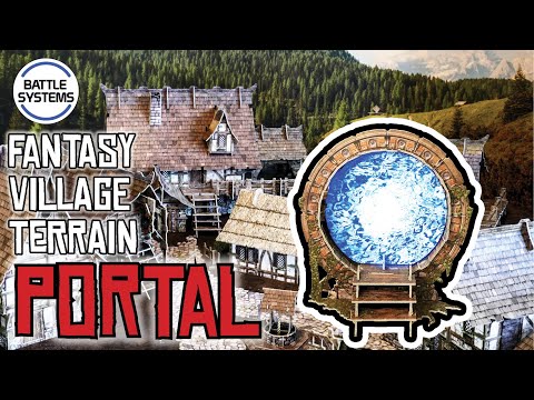 Battle Systems Fantasy Village Terrain build guide series part 10: Magic Portal / Realmgate