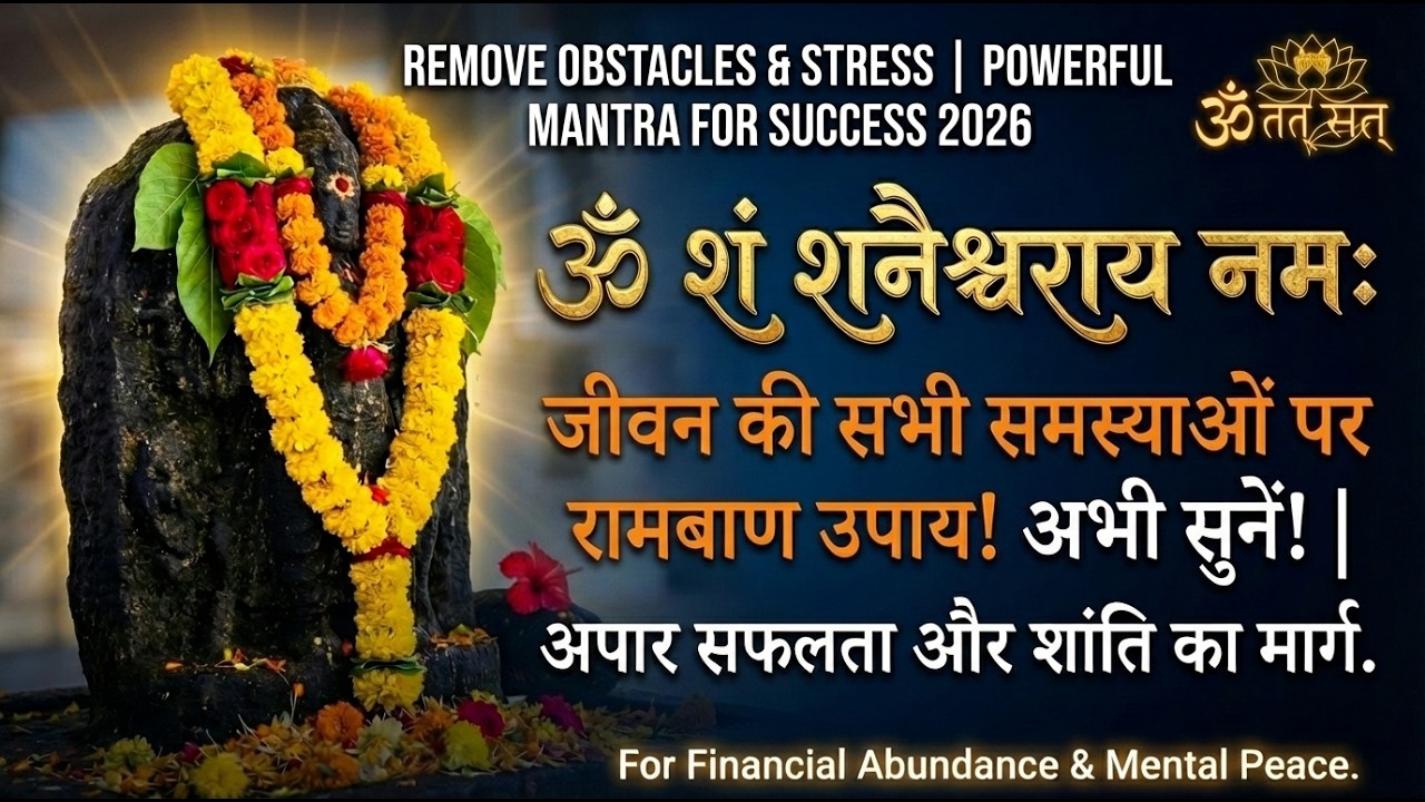 शनि मंत्र | SHANI MANTRA | दुर्भाग्य और सारी परेशानियां दूर करें | Attract Success & Wealth