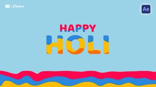 Fluid Text Motion Effect in After Effects | Happy Holi Special | ABS Creation's screenshot 1