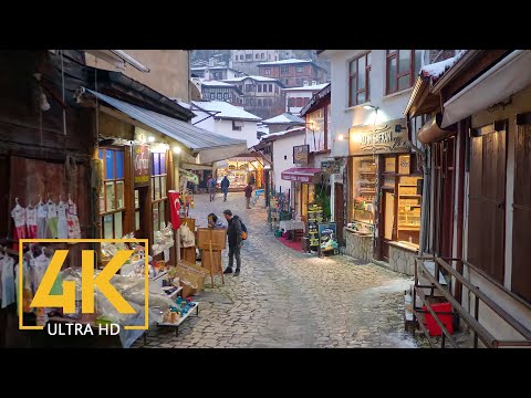City Life of Safranbolu, Turkey - 4K Virtual Tour with Real City Sounds