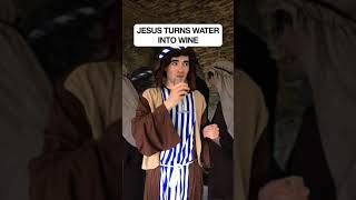 Jesus turns water into wine #shorts