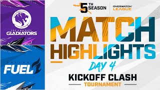 @LAGladiators  vs @DallasFuel  | Kickoff Clash Tournament Final Highlights | Day 4