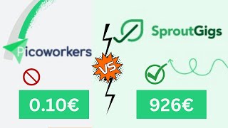 Picoworkers Vs SproutGigs : quel est le meilleur site pour gagner de l'argent sur internet