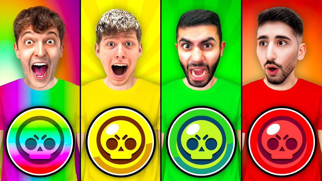 Nur die FARBE die man trägt in BRAWL STARS ZIEHEN...😱