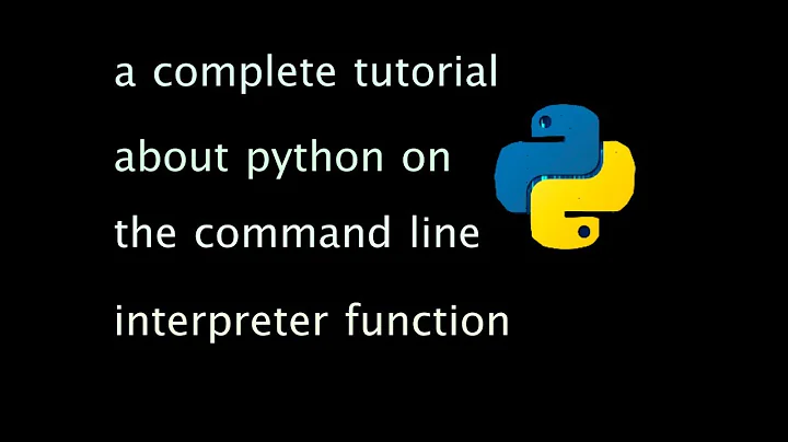 how to program on python using command line interpreter function