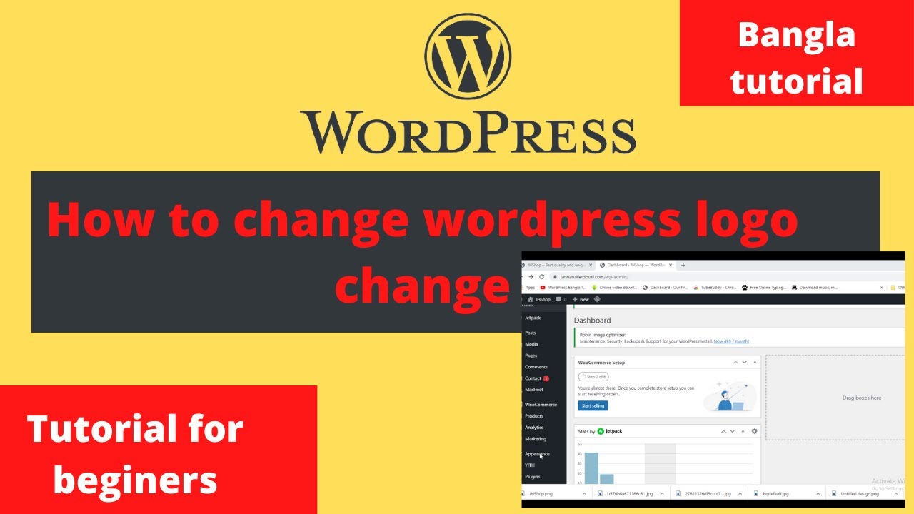 How to change logo in Wordpress || WordPress Bangla Tutorial 2022 - YouTube