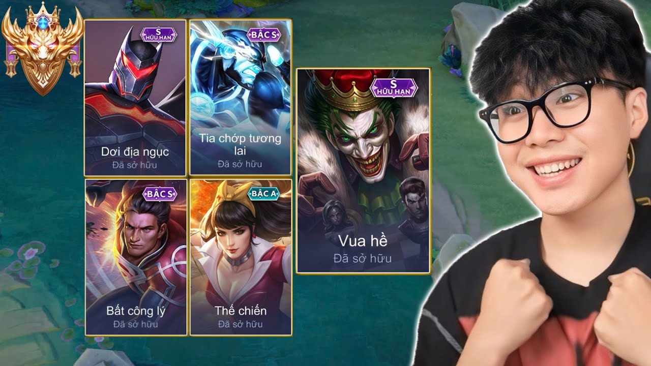 VUX THỬ THÁCH TỪ KIM CƯƠNG LÊN CAO THỦ CHỈ CHƠI TƯỚNG DC TRONG LIÊN QUÂN MOBILE