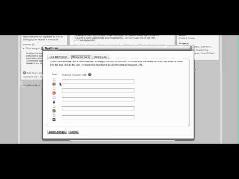 Adding a resource database icon to your Libguide's set of links