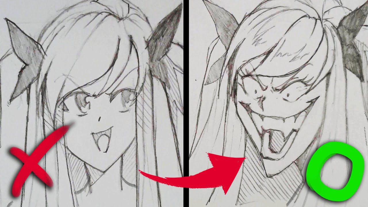 Como Desenhar Anime Como Desenhar Mangá Ideias Para Cabelos  Drawing face  expressions, Anime face drawing, Anime drawings tutorials