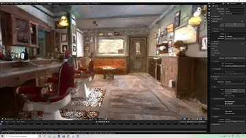 RTX 3090 | Blender Optix Viewport Denoising | Barbershop