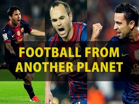 Messi, Iniesta and Xavi - Football From Another Planet ||HD||