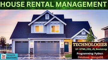 House Rental Management || In English  ||  Python Projects  ||  English 2023  || DHAATRI SOLUTIONS
