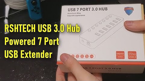 RSHTECH USB 3.0 Hub Powered 7 Port [UNBOXING/REVIEW]