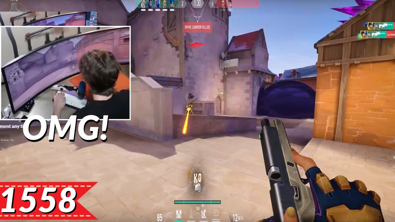Valorant Looks INSANE On A 55 Inch Monitor | Most Watched VALORANT Clips Today V1558