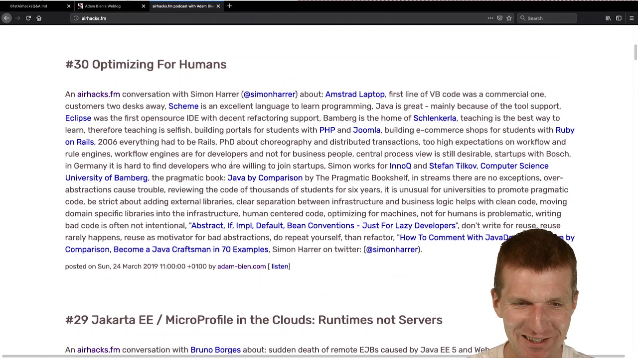 61st airhacks.tv Questions and Answers YouTube