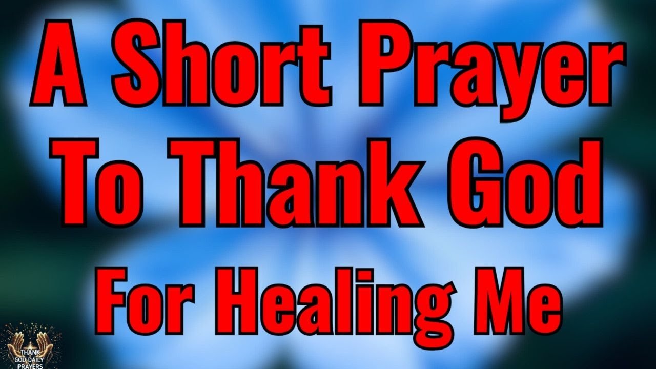 Thank You God for Healing Me in Difficult Seasons | Morning Prayer
