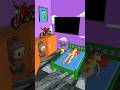 3D Cartoon girl vs Bunny Fun 😱 Funny Shorts #viral #animation