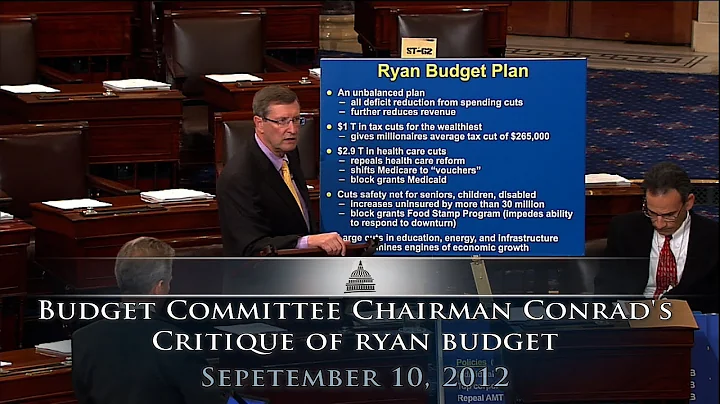 Budget Committee Chairman Conrad's Critique of Rya...