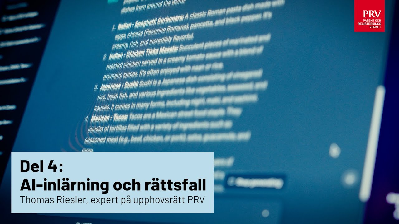Del 4 AI och upphovsrätt: AI-inlärning och rättsfall