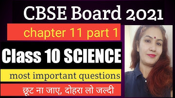#MCQ questions answer of #science# class #10 chapter 11 part 1For #cbse board 2021 #Punjab board
