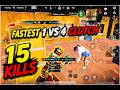 ENEMY SHOCKED 1v4 CLUTCH 15 KILLS XIAOMI PAD 6 HANDCAM