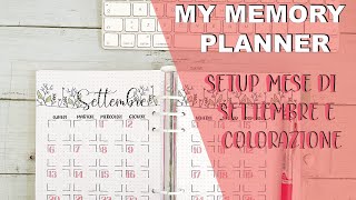Setup del mese di settembre del My Memory Planner 2021