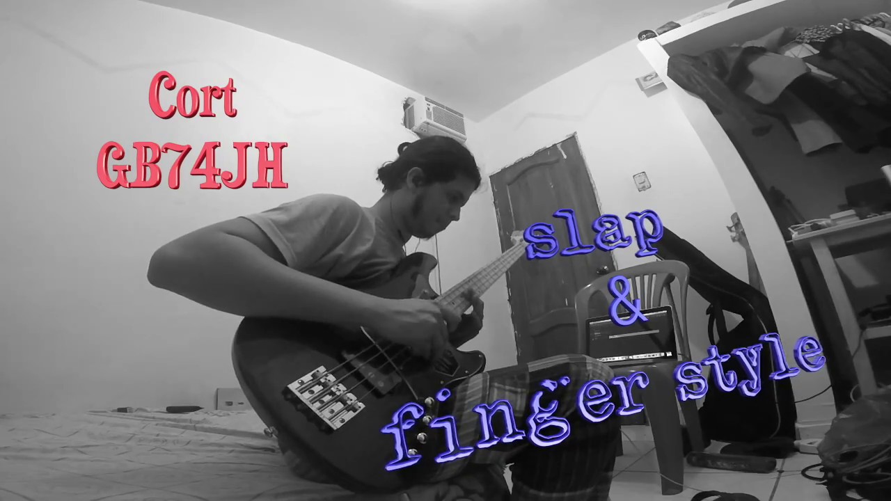 Slap bass finger style Joshua Navarrete (ROCKSHUA) Cort GB74JH YouTube