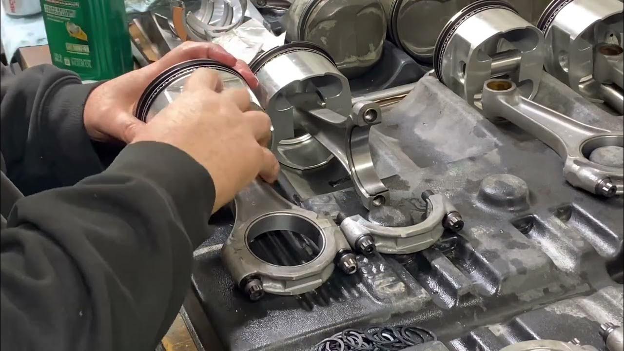 Installing piston spiral locks on ford 427 fe. (No edits) YouTube