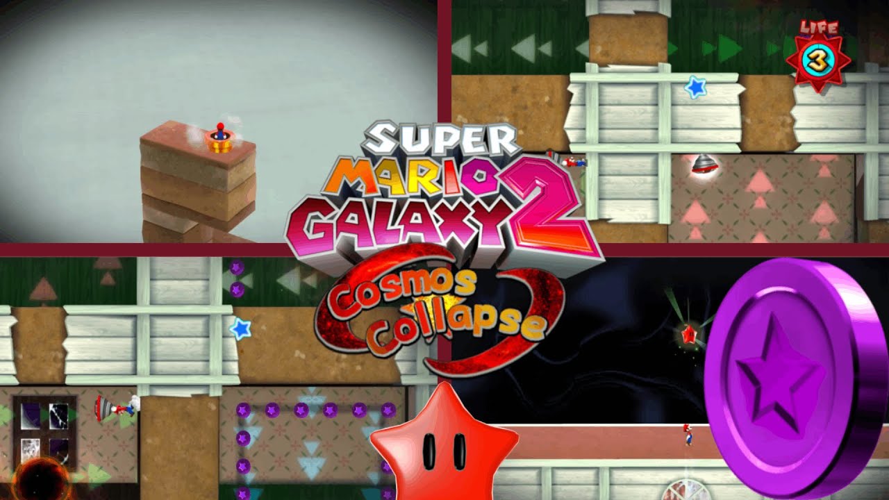 [SMG2: Cosmos Collapse 2.0] Troubletown Galaxy - Purple Coin Switcheroo