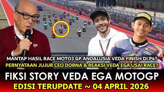 KEMENANGAN FANTASTIS 🔵 Hasil Race Balapan Moto3 GP Spanyol Veda Ega Finish  P4~Reaksi Dorna, Really❓