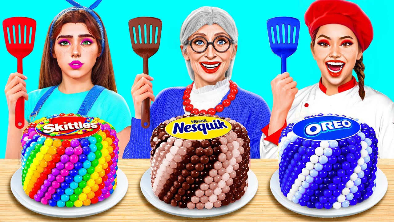 Me vs Grandma Cooking Challenge | Funny Situations in Kitchen by Toon ...