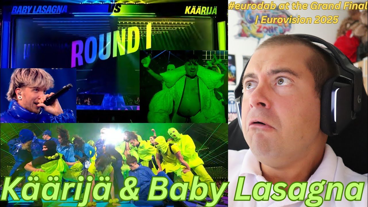🎮GAMER REACTS - Käärijä & Baby Lasagna - #eurodab at the Grand Final | Eurovision 2025 |