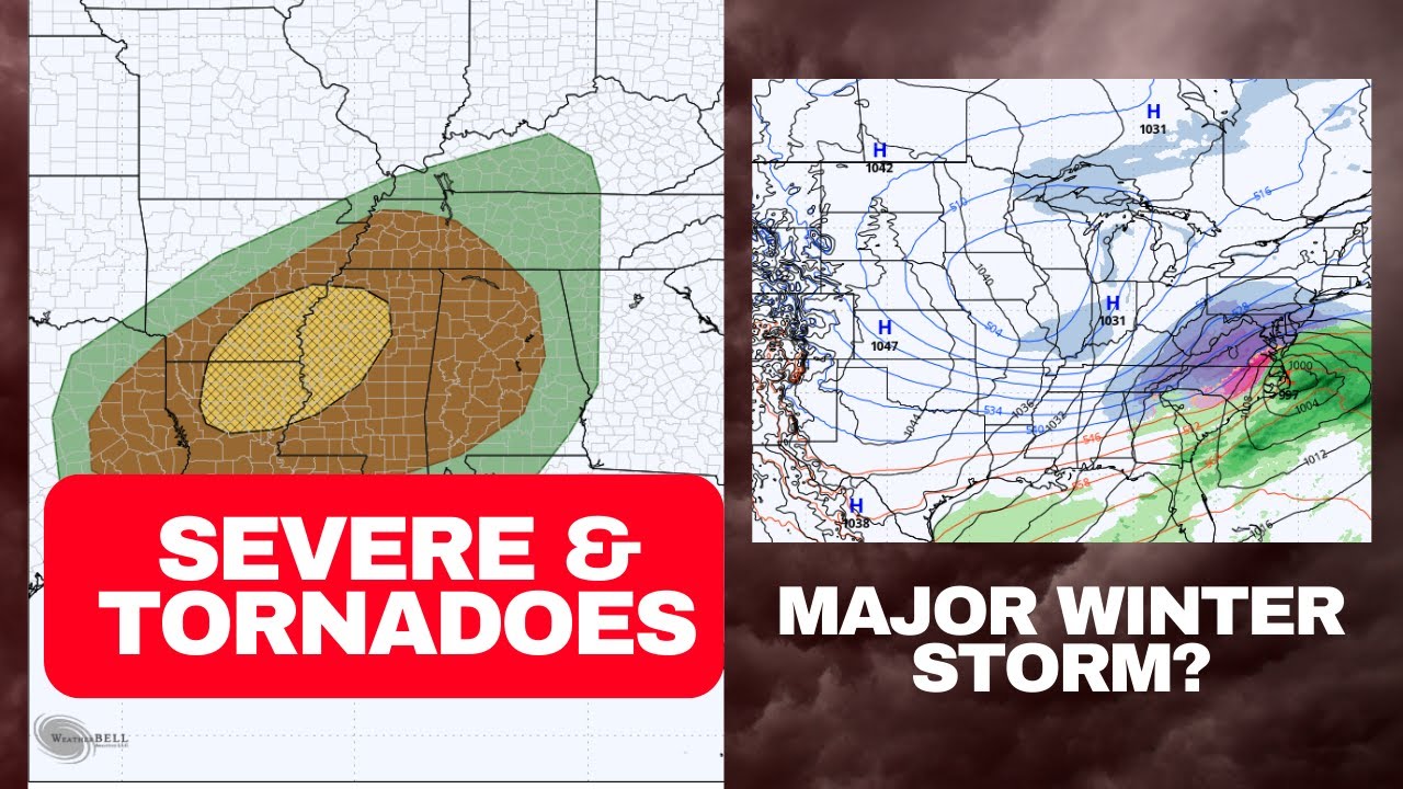 Dangerous Severe Weather and a MAJOR winter storm possible next week ...