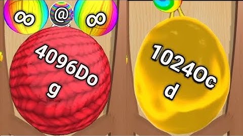 Blob Merge 3d - jelly 2048 🆚 Spooky long head 2048 balls Gameplay part 37