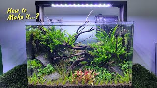 langkah membuat aquascape natural