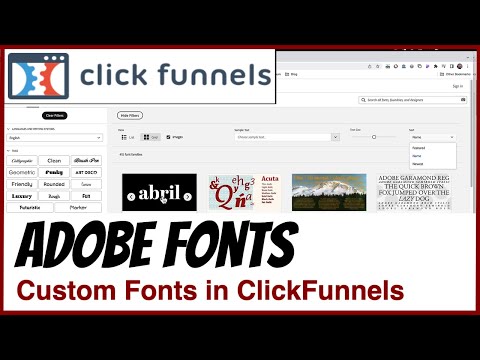 ClickFunnels Custom Fonts:  How To Add Adobe Fonts to ClickFunnels